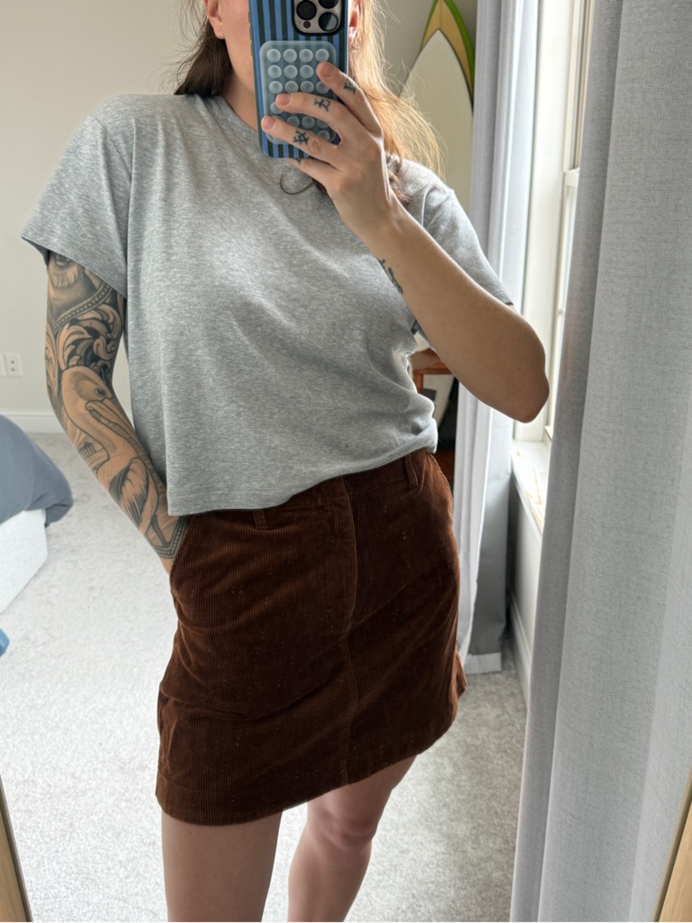 GAP Brown Corduroy Mini Skirt